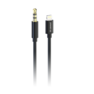 POWERUP AX-3 Audio Cable 3.5mm to Lightning 1m - Black