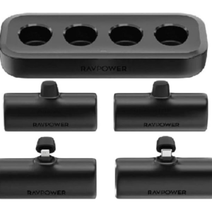 RAVPower Charging station 4 ports with 5000*2 Lightning +5000*2 type-C - RP-PB1223