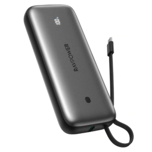 RAVPower PowerBank PD 35W 20000mAh 2-Port + Built in USB-C Cable RP-PB1224 Pro
