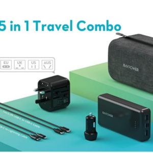 RAVPower travel combo with EVA box - RP-PB1231