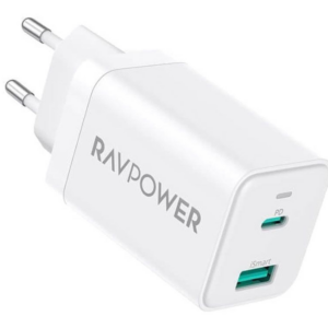 RAVPower Wall Charger 2 Out USB- A TYPE-C 30W - RP-PC170