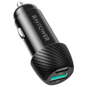 RAVPower Car Charger 2 Out USB-A TYPE-C 49W - RP-VC030