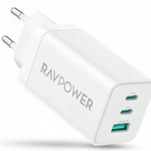 RAVPower Wall Charger 3 Out 1 USB-A -2 TYPE-C 65W - RP-PC172