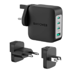 RAVPower Adapter PD 140W 4-Port (Peplaceable AC Plug) RP-PC1087