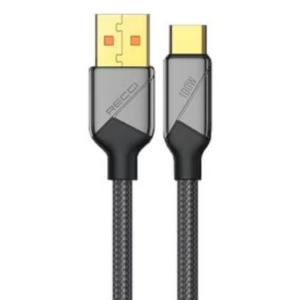 RECCI PD100W USB-A to Type-C Fast Charging Cable 1.5M RS18C