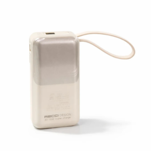 Recci Power Bank 10000mAh RPB-P60  – Fast Charging with Built-in Cable