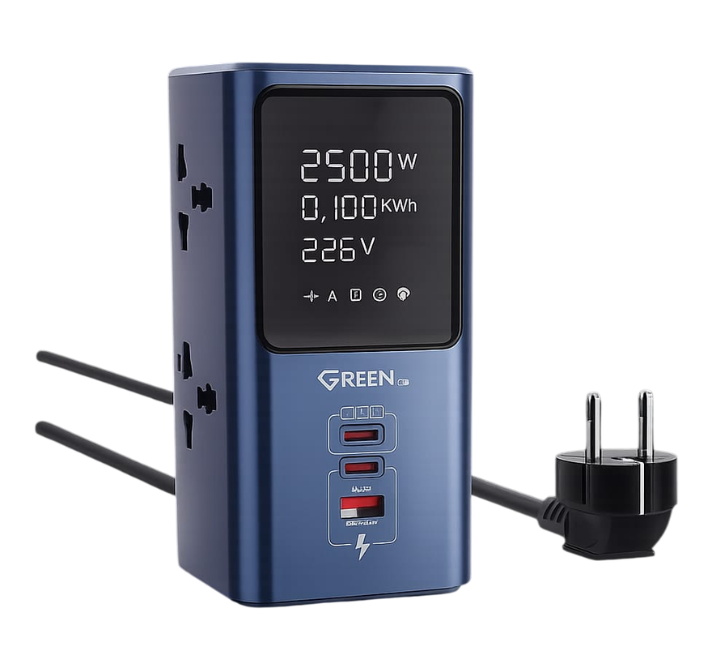 GREEN | SC2 45W Universal Power strip desktop LED power Adapter