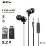 SNZUOU SN-005 DeepBass Wired Earphones With Mic 3.5mm - Black