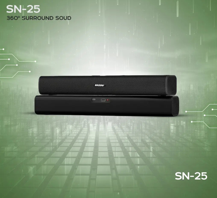 SNZOU SN-25 Portable Bluetooth Speaker – 360° Surround Sound - Image 3