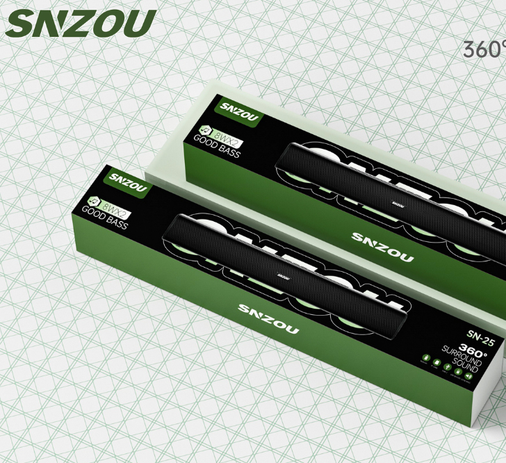 SNZOU SN-25 Portable Bluetooth Speaker – 360° Surround Sound - Image 4