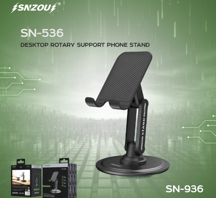 SNZOU SN-536 Desktop Phone Stand - Black - Image 2